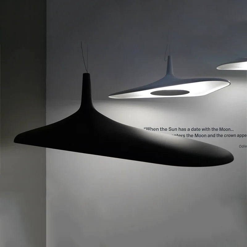 Italian Design Irregular Pendant Light for Dining Table Living Room Restaurant Black White Hanging Light Kitchen Island Lighting