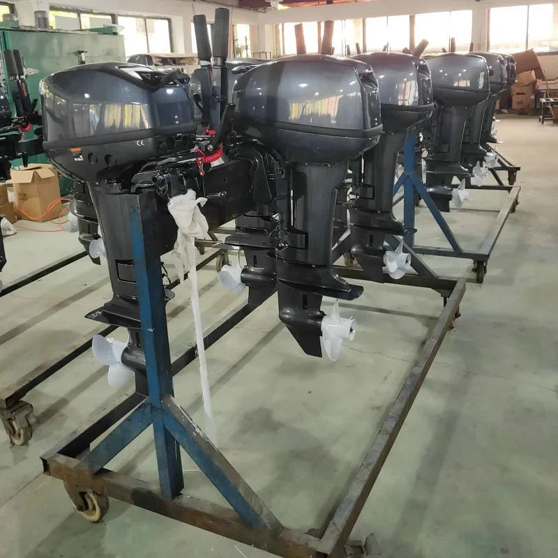 Look Here! YAMABISI 2 Stroke 15hp Outboard Motor Engine Long Shaft Boat Engine Compatible With  For Fisherman