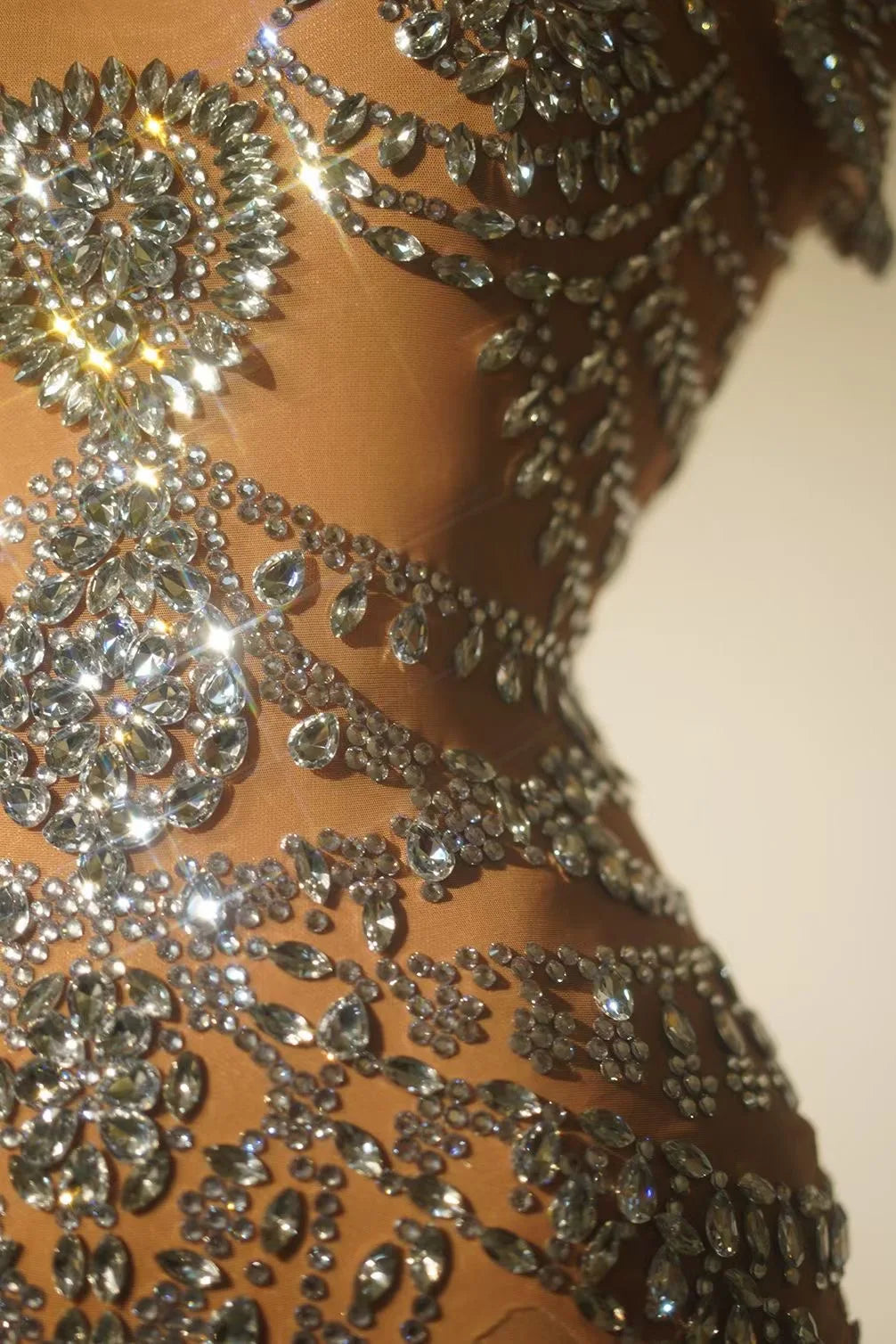 Sparkly Rhinestones Bodysuit Women 2024 Sexy Mesh Transparent Dance Outfit Performance Costume Singer Party Club Show Stage Wear