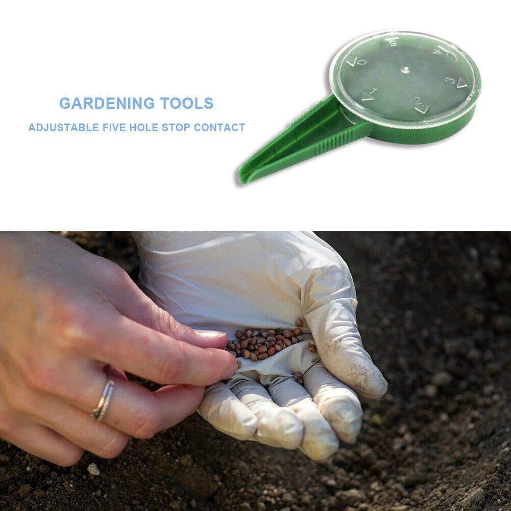 1PC Brand New Sower Adjustable Five-hole Gardening Tools Plastic Sower Plant Care Products Plant Dispenser Sower
