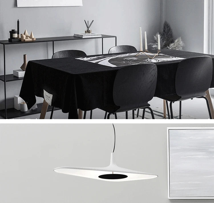 Italian Design Irregular Pendant Light for Dining Table Living Room Restaurant Black White Hanging Light Kitchen Island Lighting