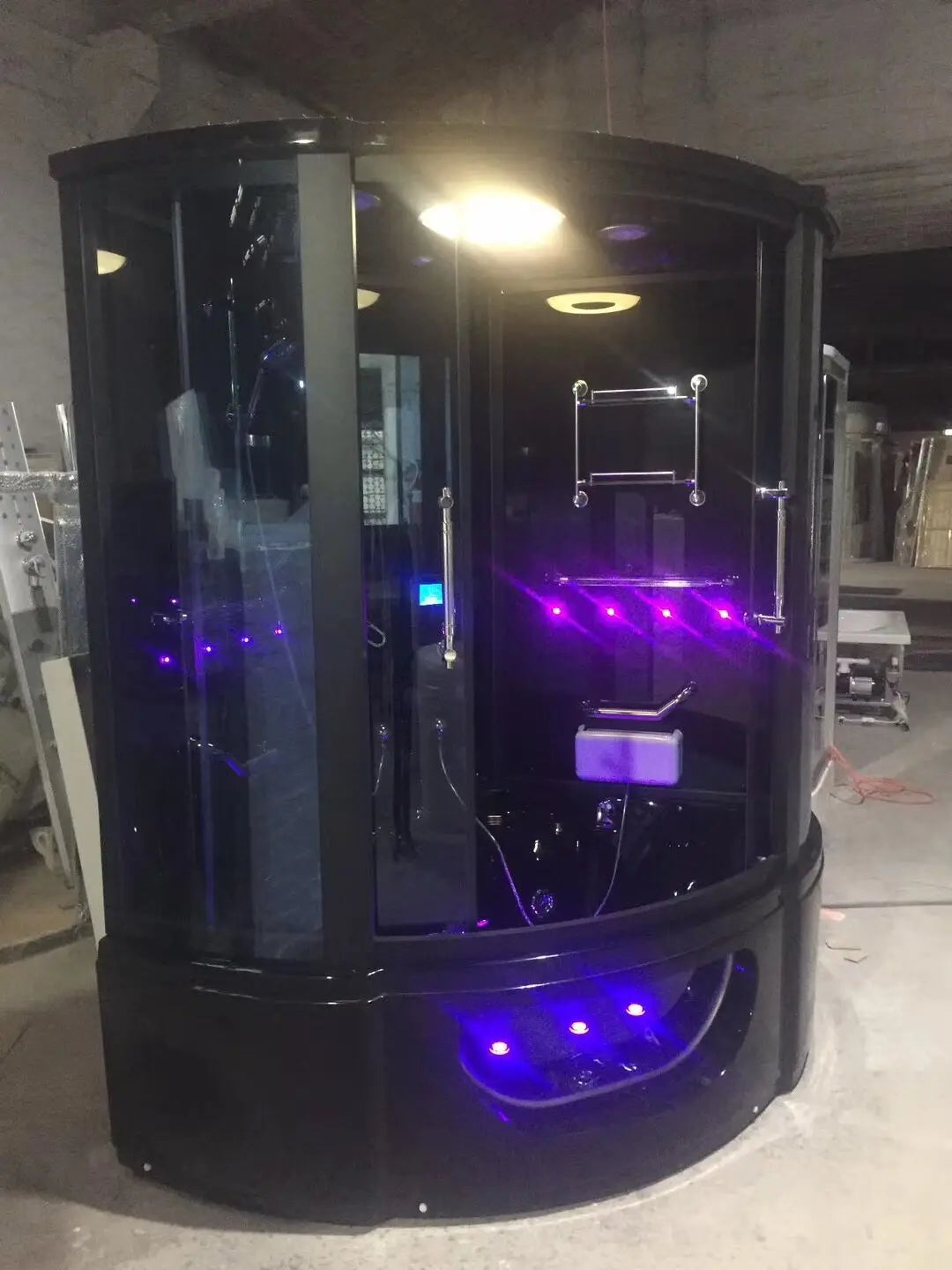 1500X1500X2150mm Luxury Steam Shower Cabin Bathroom Shower Enclosure Multi-Functional TV/DVD Wet Sauna Room 083