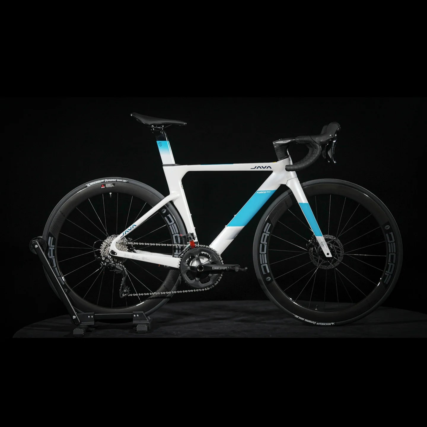 JAVA FUOCO TOP Road Bike 24 Speed Carbon Fiber Road Bicycle R7120 105 Hydraulic Disc Brake Racing Cycling Fuoco-Top DECAF UCI
