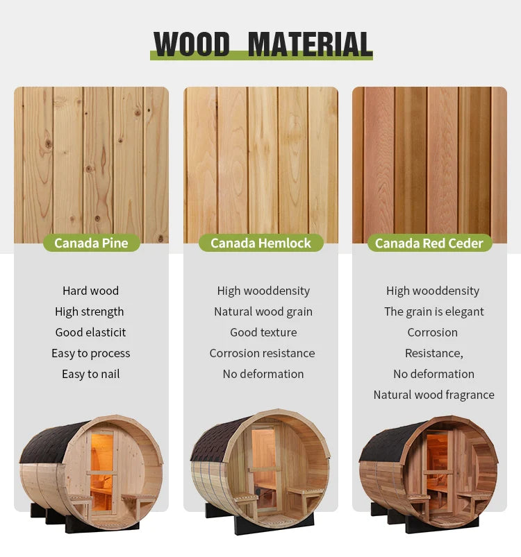 Wooden Steam Sauna Room For Sale New Product Sauna Spa Outdoor Cube Sauna Room