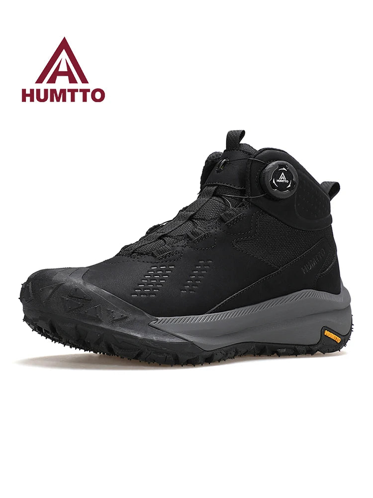 HUMTTO Hiking Shoes Men Waterproof Leather Hunting boots Women Trekking Ankle Tactical Shoes Snow boots Outdoor Sport Sneakers