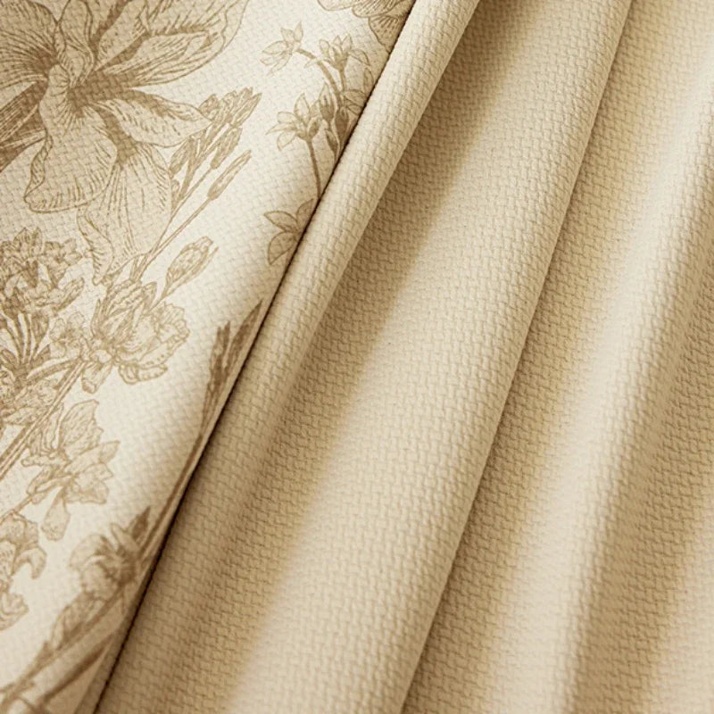 Retro Light Luxury Style Drapes Large Area Bedroom Full Blackout Curtain Home Living Room Drape Floor-to-ceiling Window Curtains