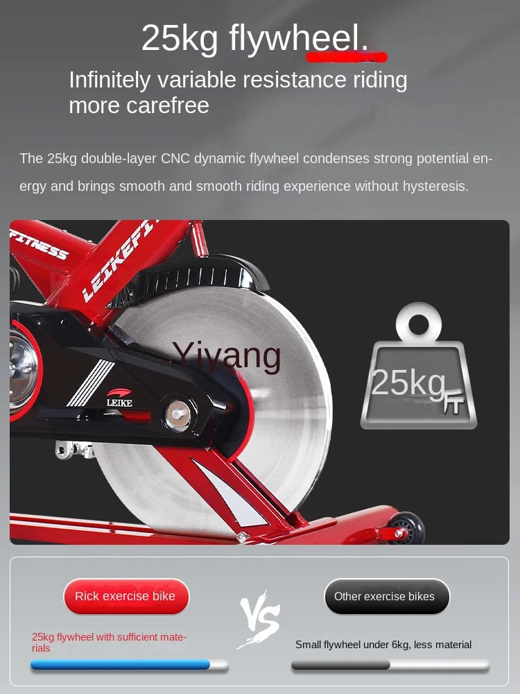 Yjq Commercial Exercise Bike Gym Professional Large Weight Fitness Home Indoor Bicycle Smart Mute