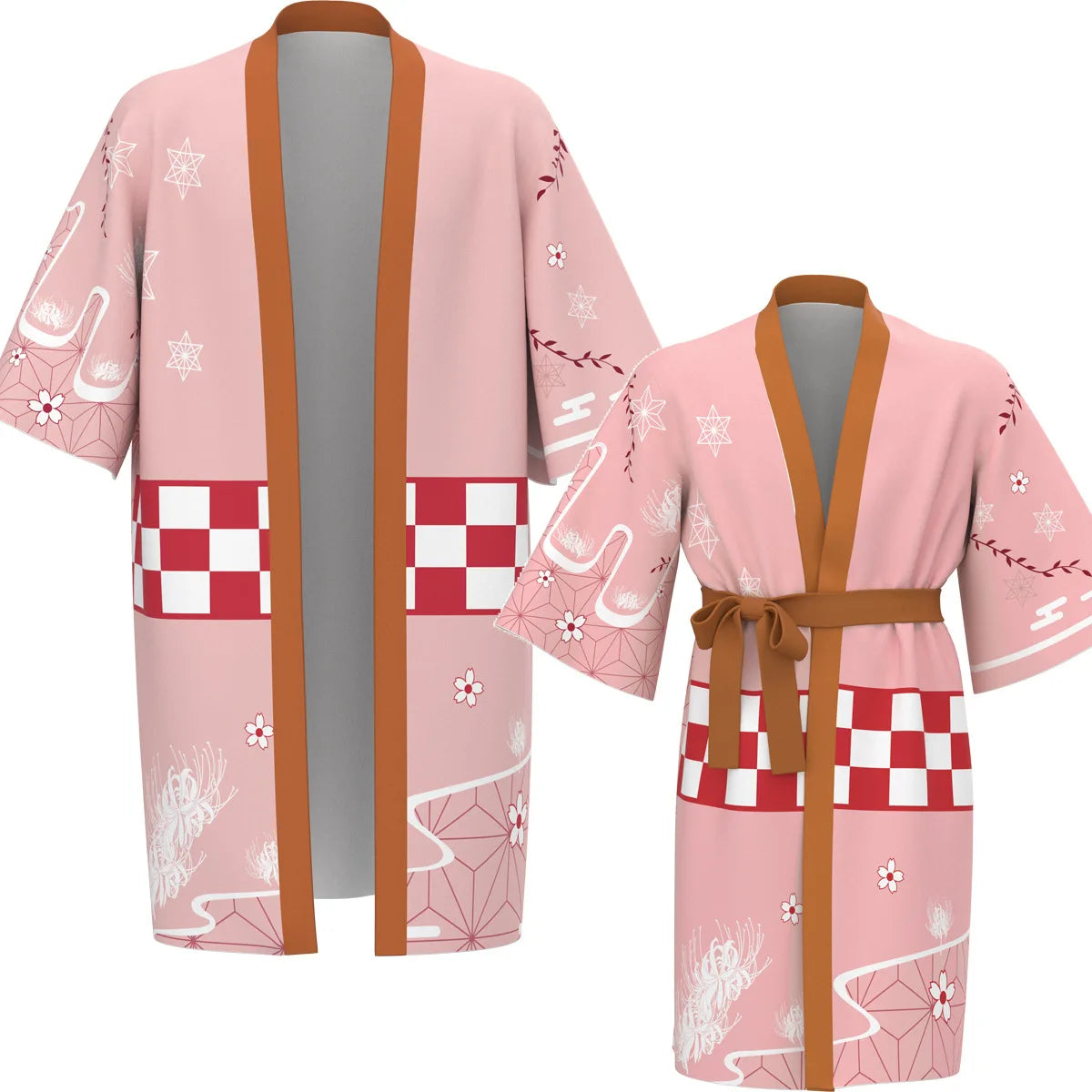 Demon Slayer Cosplay Cloak Tomioka Giyuu Cardigan Long Sleeve Kimono Kochou Kanae Costume Japanese Anime Haori Halloween Outfit
