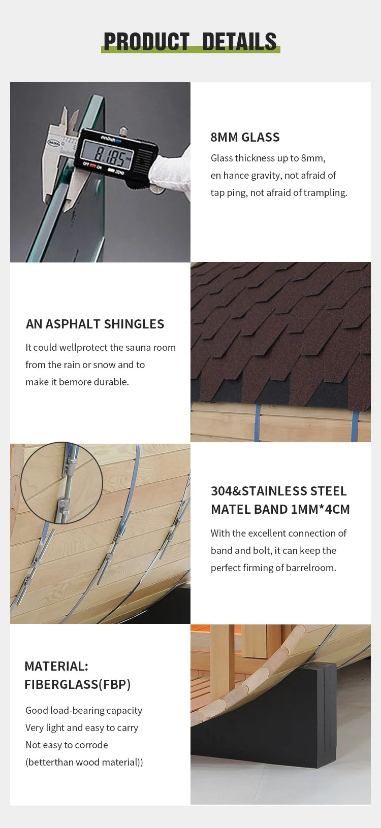 Wooden Steam Sauna Room For Sale New Product Sauna Spa Outdoor Cube Sauna Room