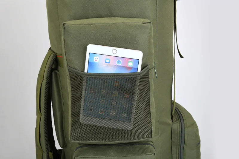 130L Extra Large Capacity Outdoor Backpack Men's Travel Backpack Luggage Bag Check in Camping Exercise Camo Backpack