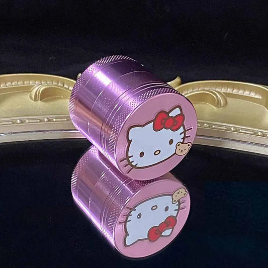 1pcs Pink Grinder 40mm Kawayi Girly Gift Crusher With Sticker Birthday Present Christmas gift New Year Gift