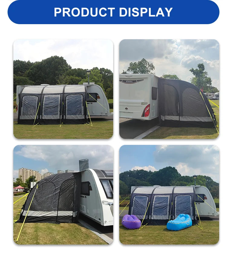 Waterproof People Camping Inflatable Caravan Air Tent Caravan RV Awning