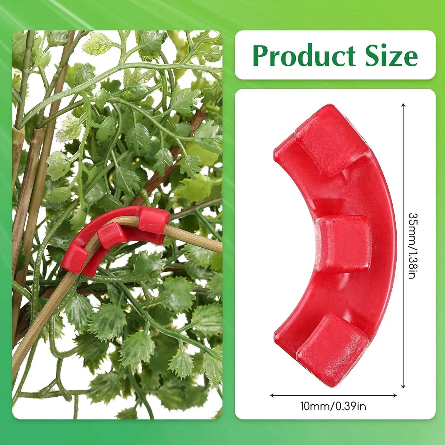 15/30/60/120PCS Plastic Plant Support Pile Frame Greenhouse Indoor Flower Plant Bracket Plant Bender Training Clips