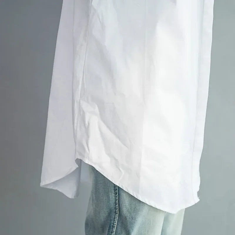 Summer 100% Cotton Women White Shirts Fashion Long-sleeve Large Loose Blouse Bow Fashion Lady Clothing 0.24KG