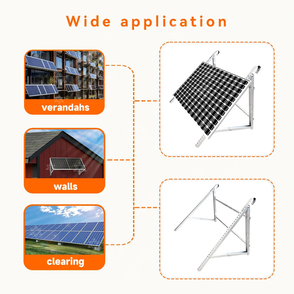 Solar racking for balconies Lightweight design Easy to install Robust racking Suitable for: balconies, gardens, wall mounting