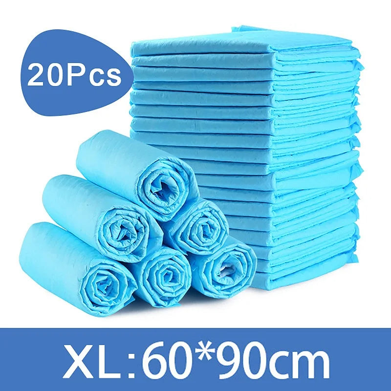 100/50/40/20PCS Absorbent Dogs Diapers Disposable Puppy Training Pee Pads Quick Dry Surface Mat Clean Cushion Dog Supplies