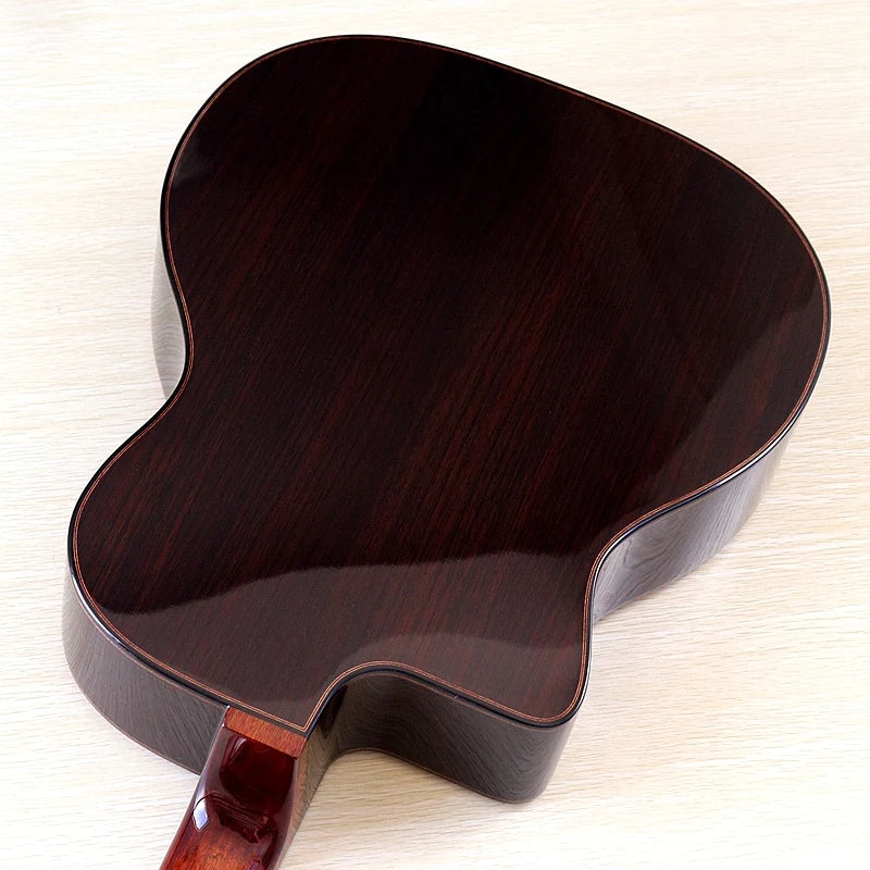 41 Inch Django Guitar Spruce Wood Top Gypsy Swing Acoustic Guitar Natural High Gloss Finish 6 String Folk Guitar Jango