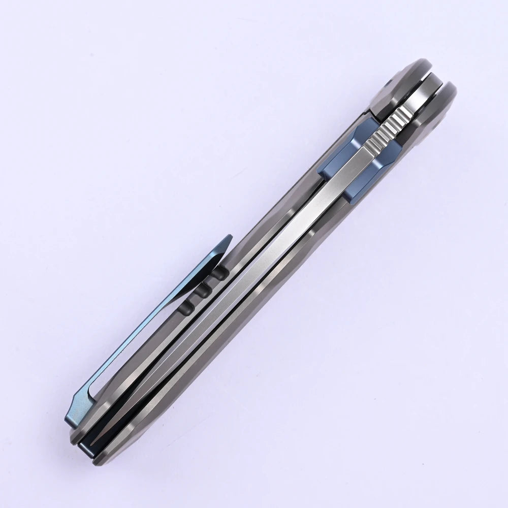 YANGGE RIHE Design YG004 Folding Knife M390 Blade TC4 Titanium Handle Camping Outdoor Fishing Hiking Tactics Survivval EDC Tools