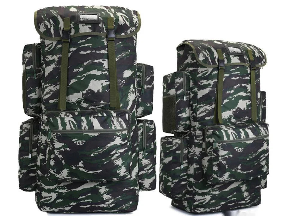 130L Extra Large Capacity Outdoor Backpack Men's Travel Backpack Luggage Bag Check in Camping Exercise Camo Backpack