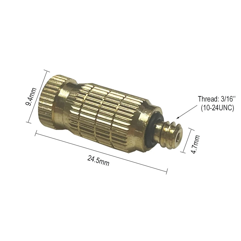 50Pcs High Pressure 25-80bar Fog Misting Nozzle 0.1-0.8mm Atomizer Greenhouse Humidify Water Spray Patio Mist System