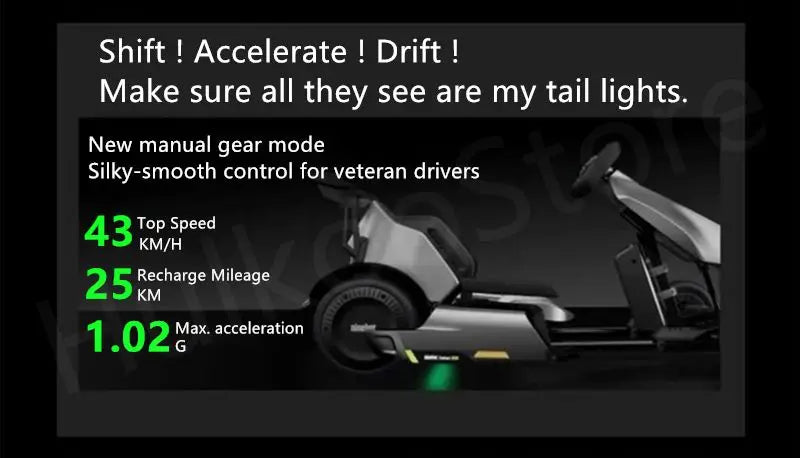 Pre-sale Ninebot By Segway Gokart Pro 2 Upgraded Version 63V 432Wh Battery 43KM/H Speed Go Kart Electric Self Balance Scooter