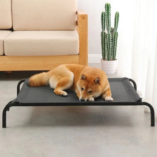 Elevated Bed for Dogs Folding Pet Camping Bed Cat House Portable Removable Washable Four Seasons Dog Kennel Puppy Beds Supplies