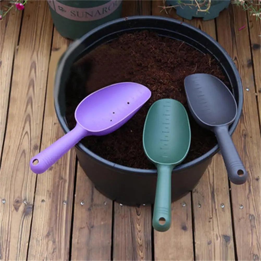 Soil Scoop Handle Scale Mark Design Loosening Soil Plastic Potting Soil Scoop Garden Shovel Digging Tool Home Supplies