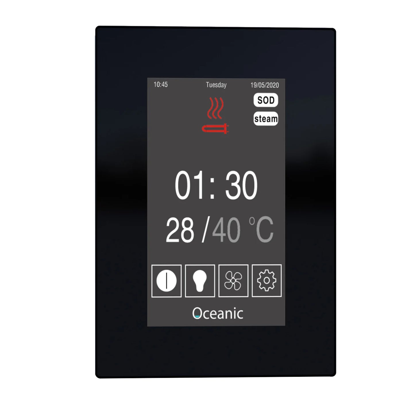 Oceanic 9kw Steam Bath Generator Sauna touch screen controller