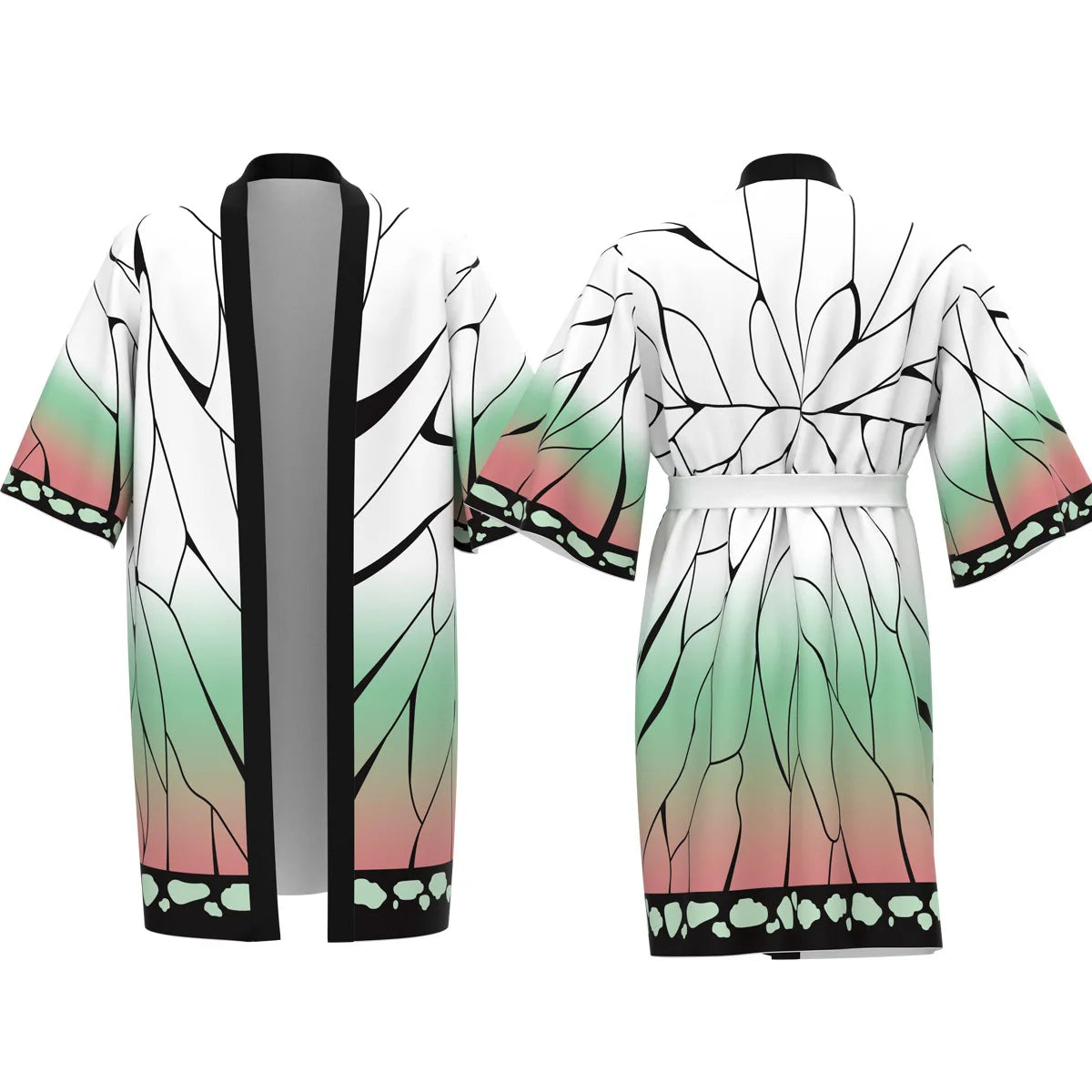 Demon Slayer Cosplay Cloak Tomioka Giyuu Cardigan Long Sleeve Kimono Kochou Kanae Costume Japanese Anime Haori Halloween Outfit