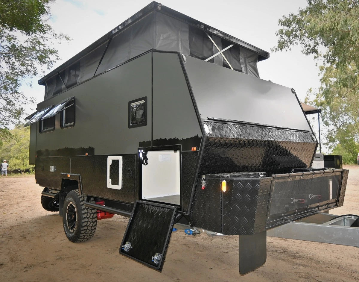 2022 factory new high quality Australian standard family travel trailer 15ft hybrid caravan with 4 berths for sale