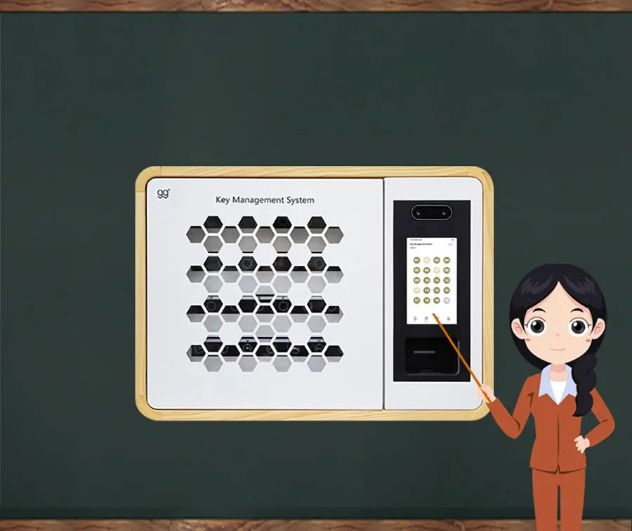 2021 Wall Mount Fingerprint Controlled Key Storage Lock Box Metal Key Safes