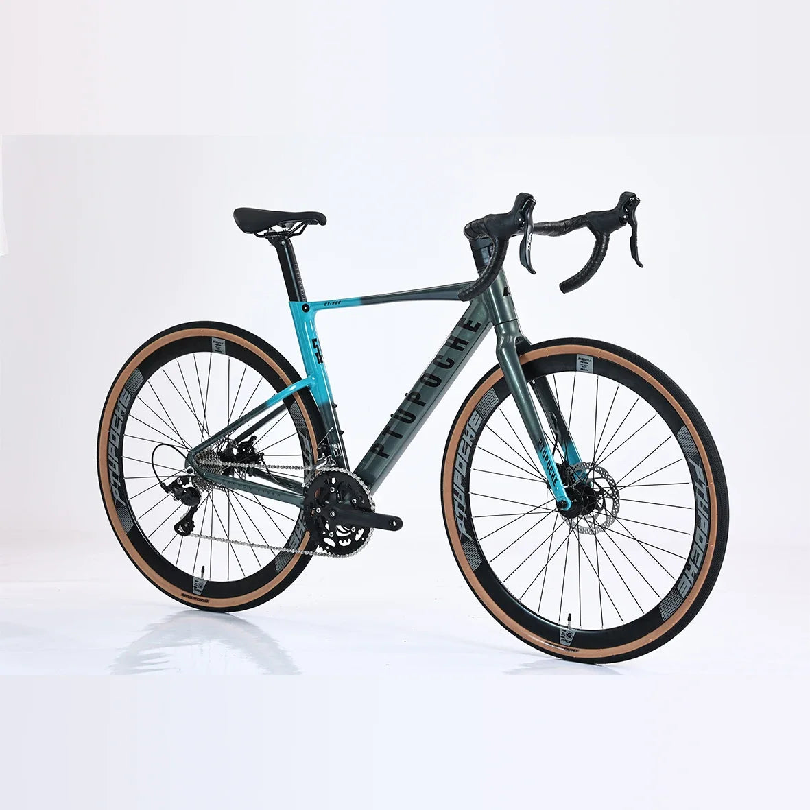 2*10 speed fully hidden inside track carbon fiber road bike Duke frame 700c