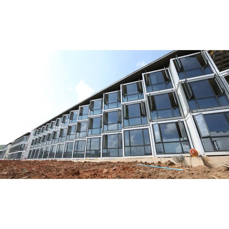 In china 40ft prefabricated flat pack hotel container house Sandwich panel modular home FOR Sale