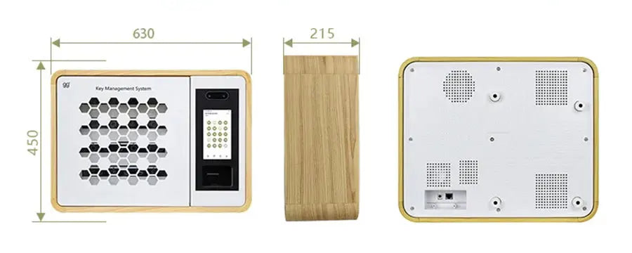 2021 Wall Mount Fingerprint Controlled Key Storage Lock Box Metal Key Safes