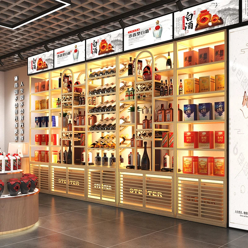 Wine Rack Bar Mini Storage Coffe Modern Cabinet Simple Liquor Minimalist Furniture Adega Barzinho Corner Restaurant Modern Patio