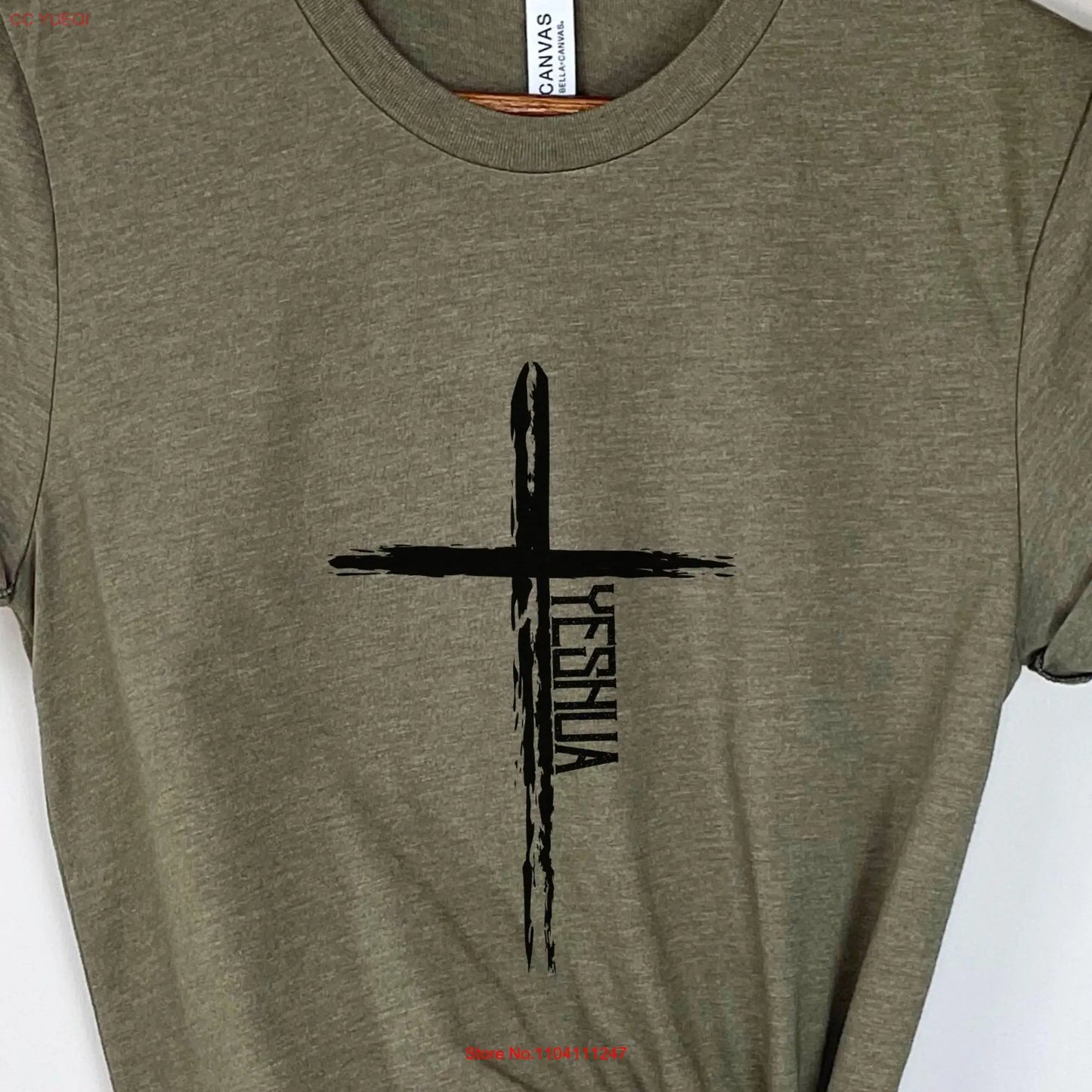 Yeshua Hamashiach Cross t shirt Men's Christian Church for Men Jesus lover tee merch apparel aesthetic