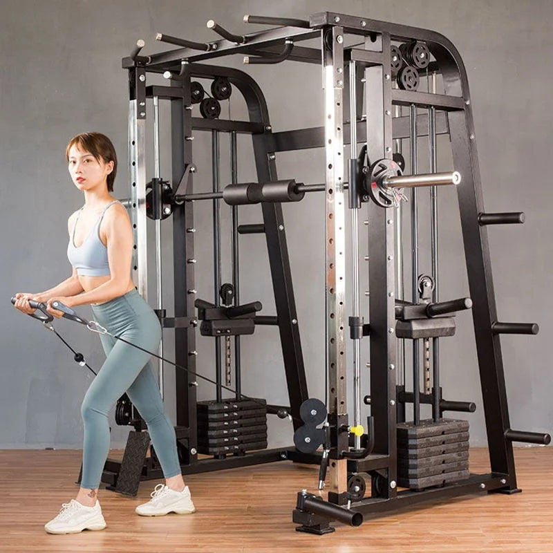 weight plate smith machine multi functional gym equipment smith machine