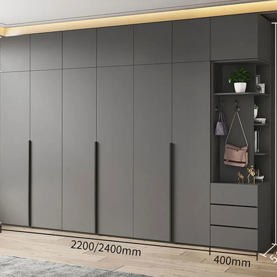 Luxury Wardrobes Wood Big Large Capacity Multi Layer Shelves Partitions Household Closet Container Vestidor Salon Furniture
