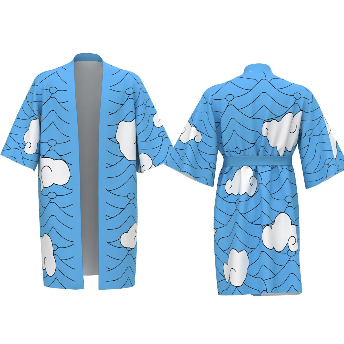 Demon Slayer Cosplay Cloak Tomioka Giyuu Cardigan Long Sleeve Kimono Kochou Kanae Costume Japanese Anime Haori Halloween Outfit