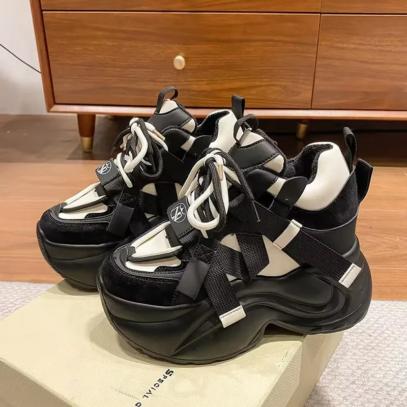 Walking Boots Women Paris Runner Shoes Thick Sole Mesh Breathable Casual Track Daddy Shoes Women Sneakers zapatillas de deporte