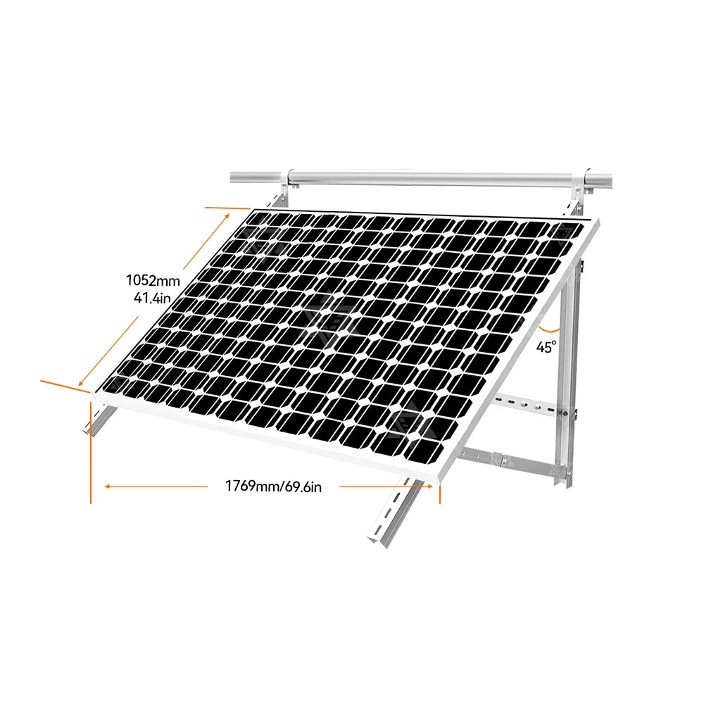 Solar racking for balconies Lightweight design Easy to install Robust racking Suitable for: balconies, gardens, wall mounting