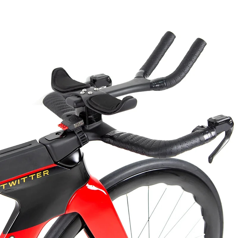 TWITTER T3 TT Timing Triathlon Carbon Fiber Bike eTap AXS-24S Hydraulic Oil Disc Brake Fully Hidden Internal Wiring T900 bicycle
