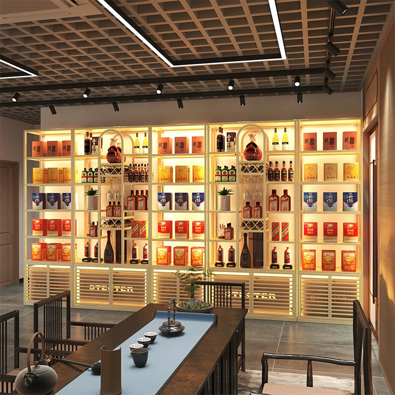 Wine Rack Bar Mini Storage Coffe Modern Cabinet Simple Liquor Minimalist Furniture Adega Barzinho Corner Restaurant Modern Patio