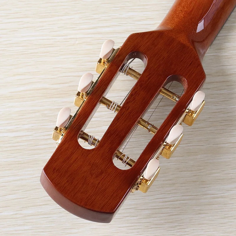 41 Inch Django Guitar Spruce Wood Top Gypsy Swing Acoustic Guitar Natural High Gloss Finish 6 String Folk Guitar Jango