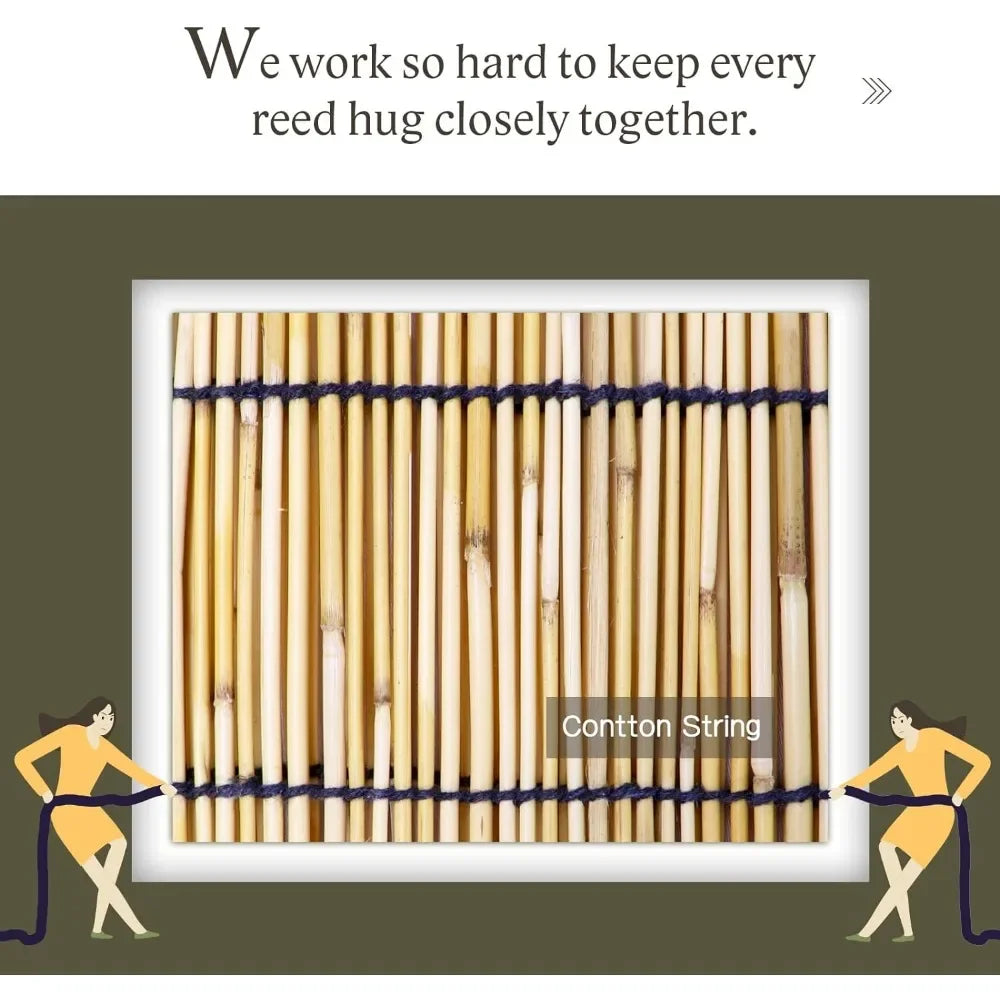 2 PACK Natural Reed Fencing Rolls,4FT X 16.4FT Reed Screen Fence for Garden Bamboo Screening for Outdoor Backyard Patio