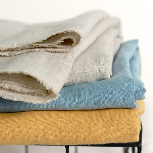 100 Meters 100% Hemp Fabric Super Width 280 Cm  For Bedding Sheet White Yellow Ivory Blue Grey Colors Wholesale