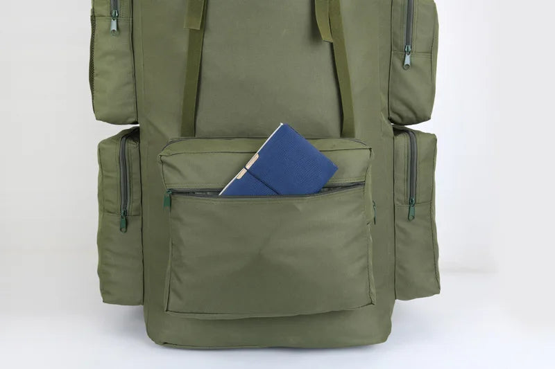 130L Extra Large Capacity Outdoor Backpack Men's Travel Backpack Luggage Bag Check in Camping Exercise Camo Backpack