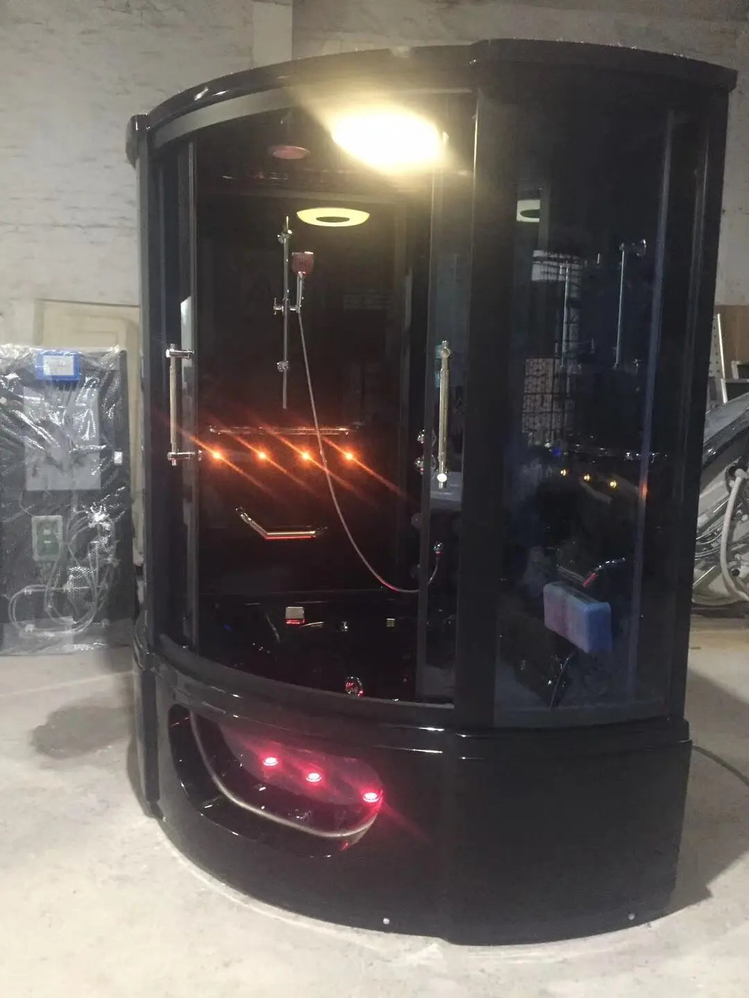 1500X1500X2150mm Luxury Steam Shower Cabin Bathroom Shower Enclosure Multi-Functional TV/DVD Wet Sauna Room 083