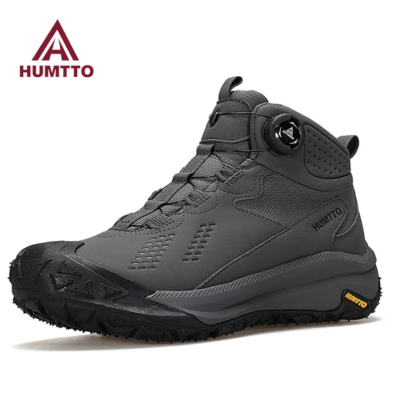 HUMTTO Hiking Shoes Men Waterproof Leather Hunting boots Women Trekking Ankle Tactical Shoes Snow boots Outdoor Sport Sneakers