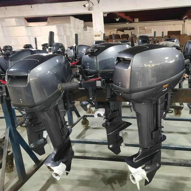 Look Here! YAMABISI 2 Stroke 15hp Outboard Motor Engine Long Shaft Boat Engine Compatible With  For Fisherman
